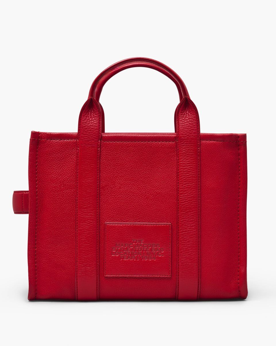 Marc Jacobs The Leather Medium Tote Bag Red | IRWLQO165