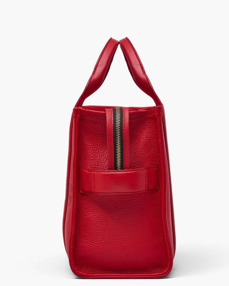 Marc Jacobs The Leather Medium Tote Bag Red | IRWLQO165