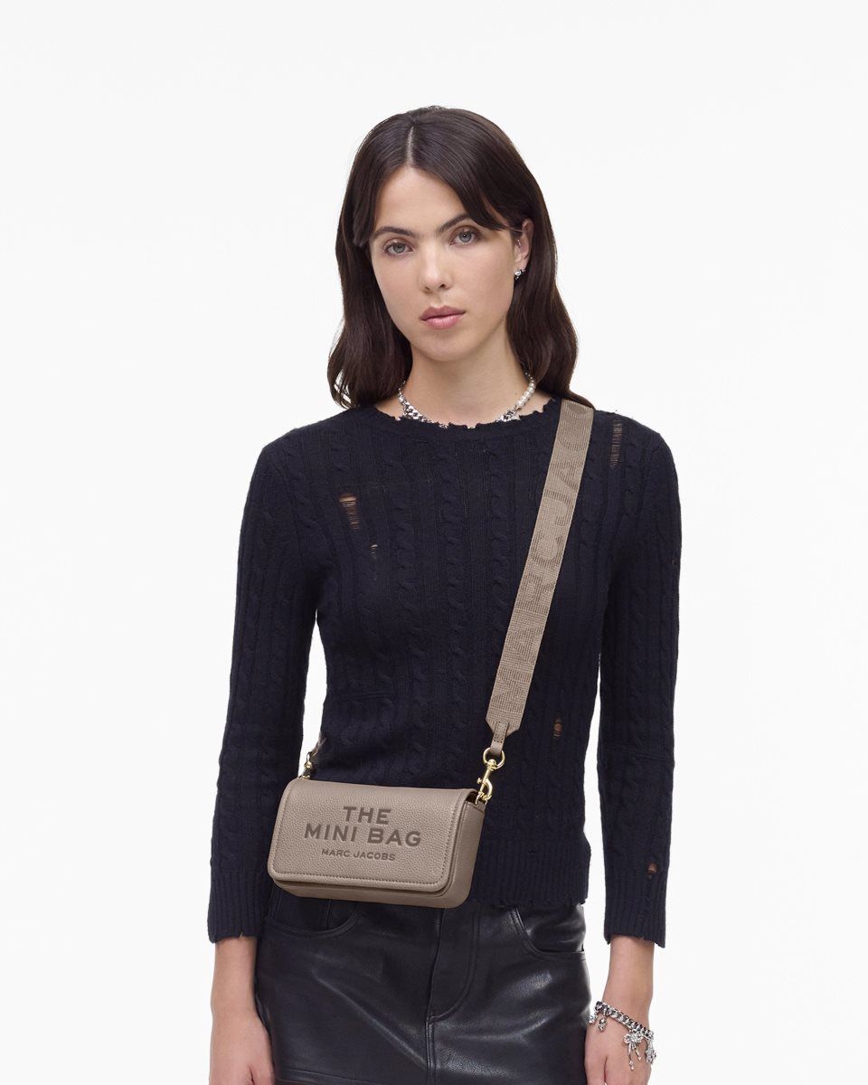 Marc Jacobs The Leather Mini Bag Cement | RIBWQO450