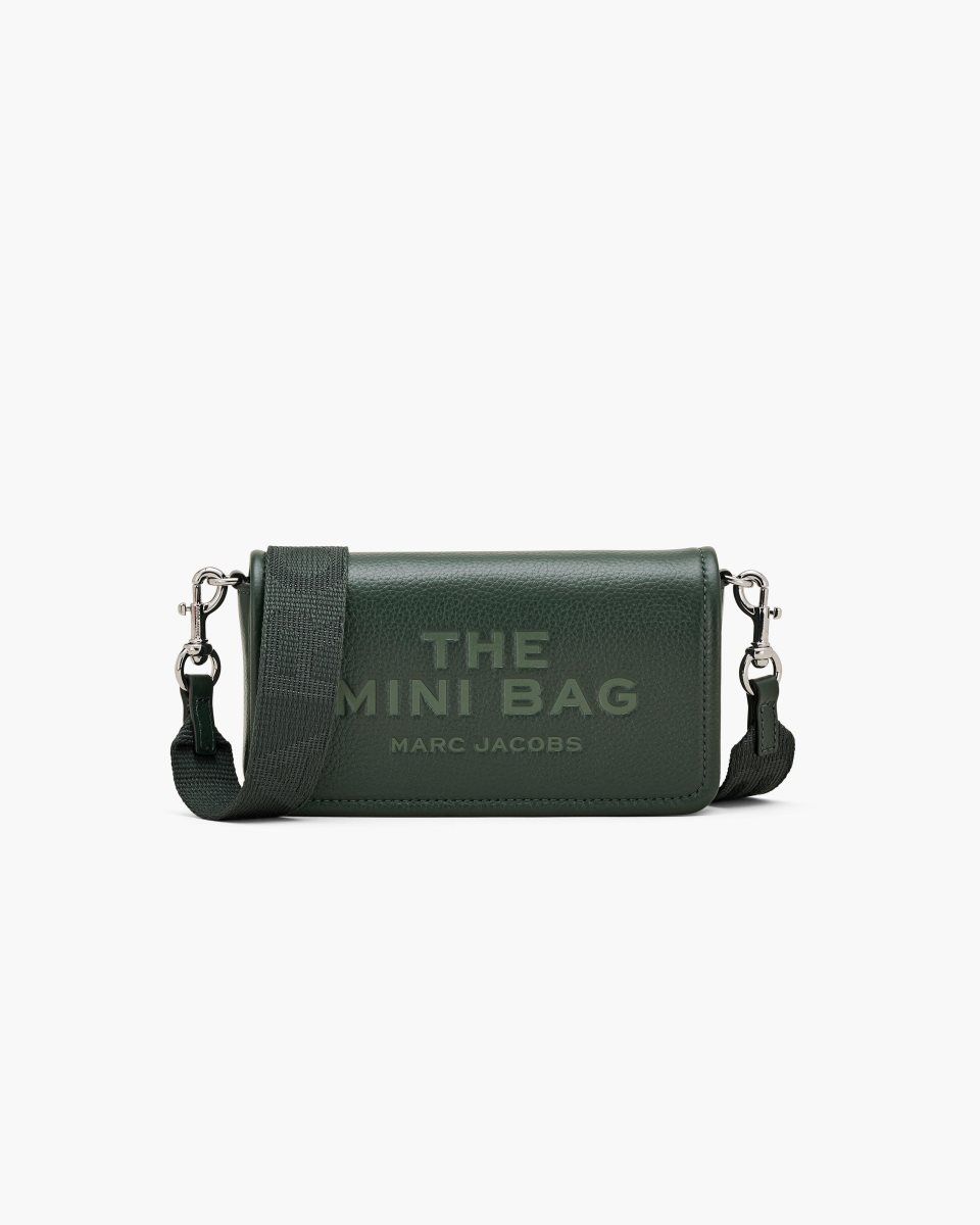 Marc Jacobs The Leather Mini Bag Dark Green | YMGIHT389