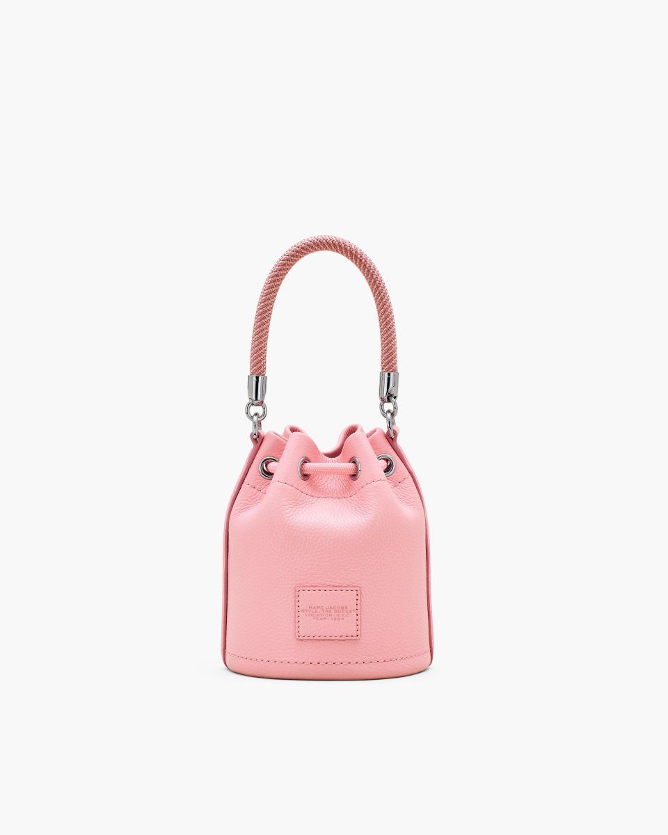 Marc Jacobs The Leather Mini Bucket Bag Pink | COXTMK496