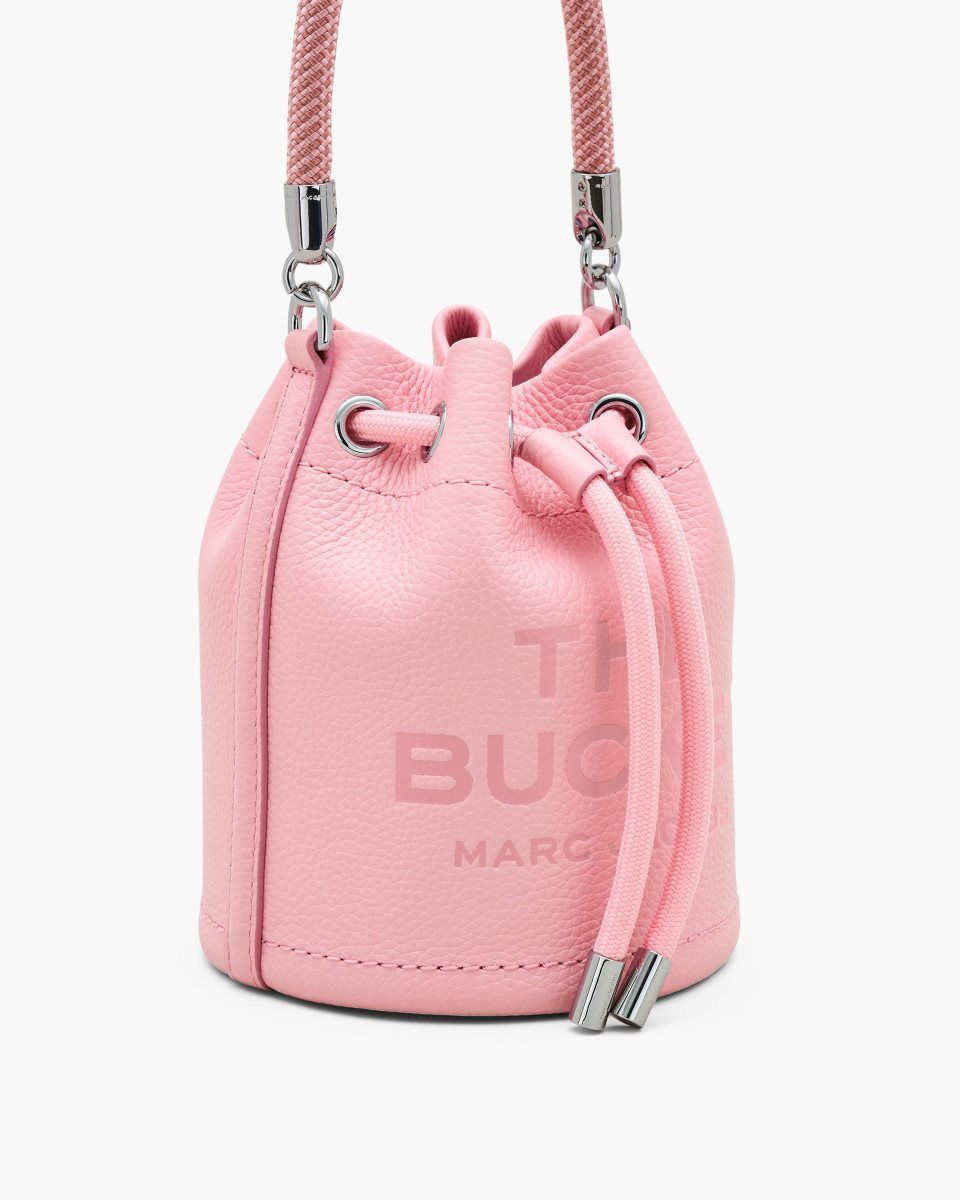 Marc Jacobs The Leather Mini Bucket Bag Pink | COXTMK496