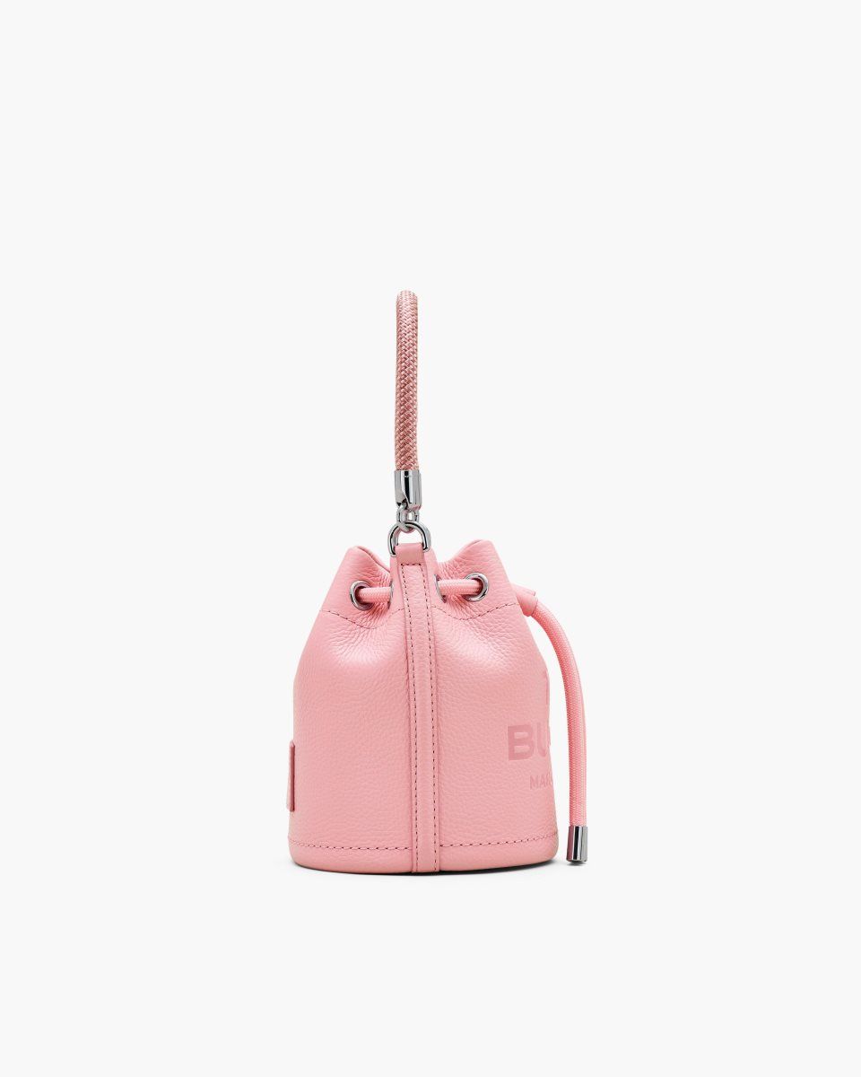 Marc Jacobs The Leather Mini Bucket Bag Pink | COXTMK496