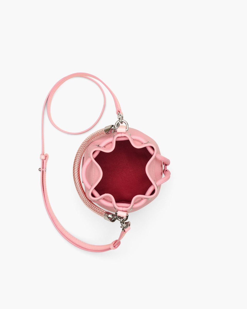 Marc Jacobs The Leather Mini Bucket Bag Pink | COXTMK496