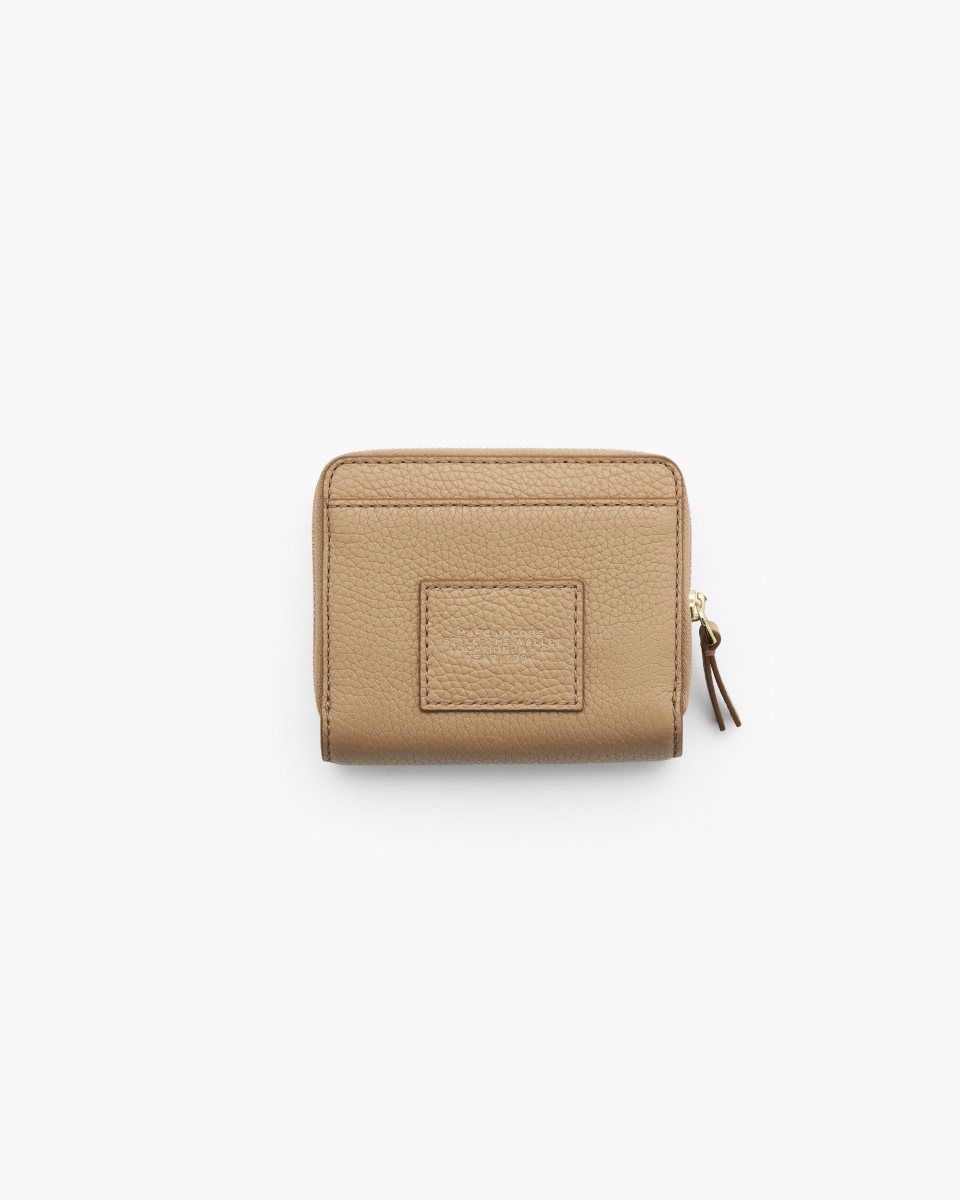 Marc Jacobs The Leather Mini Compact Wallet Brown | MKDHFB067