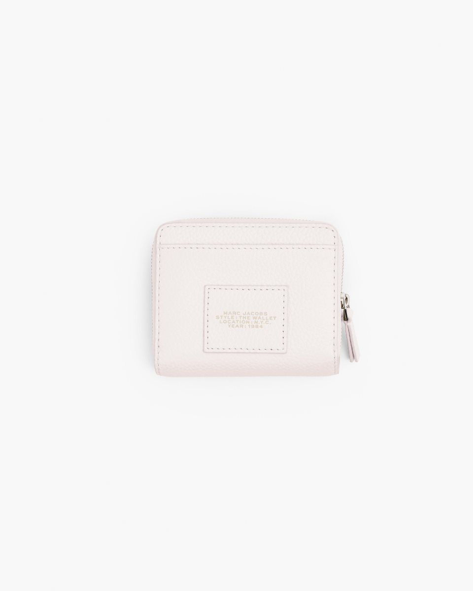 Marc Jacobs The Leather Mini Compact Wallet Cotton | MRTVCX794