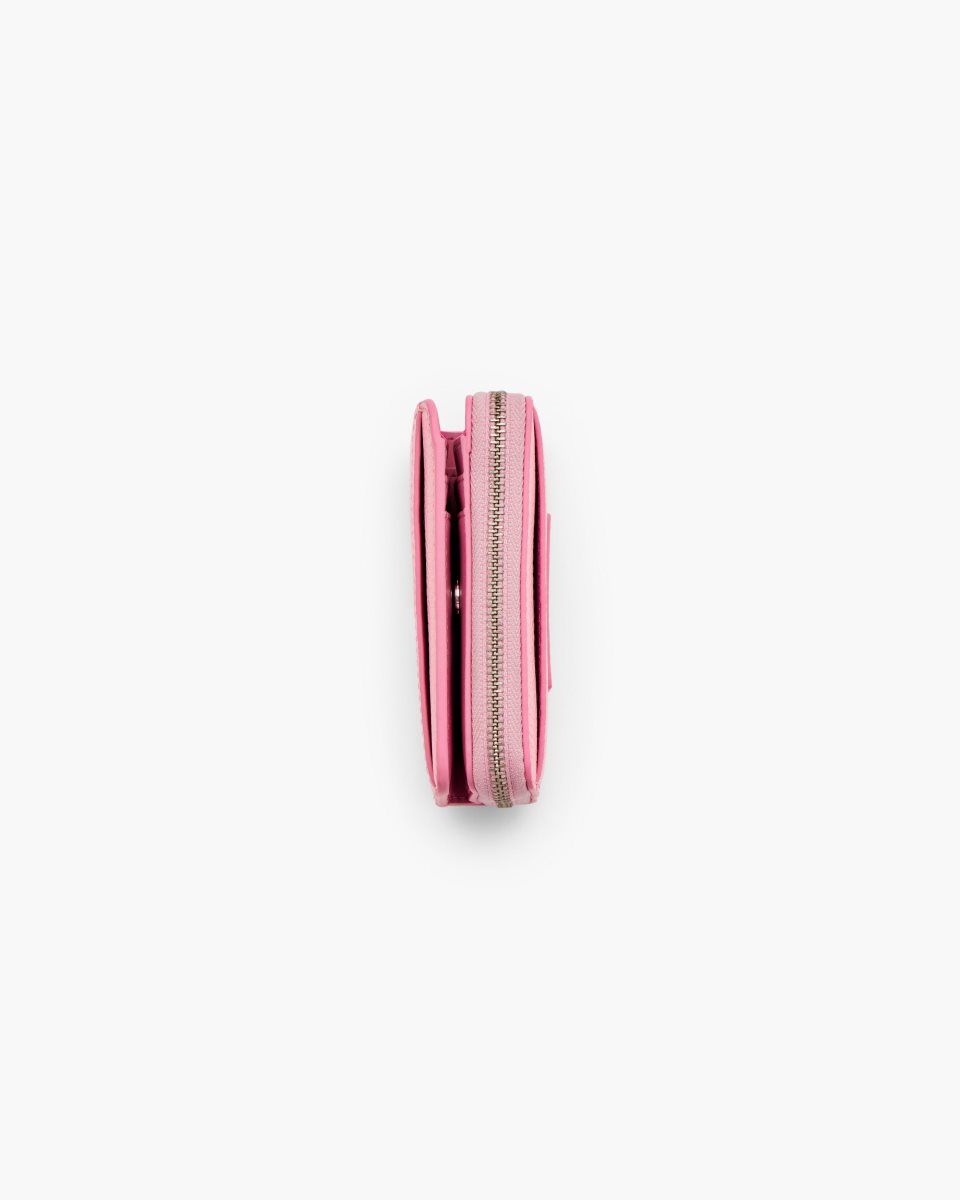 Marc Jacobs The Leather Mini Compact Wallet Pink | WIGBHN825