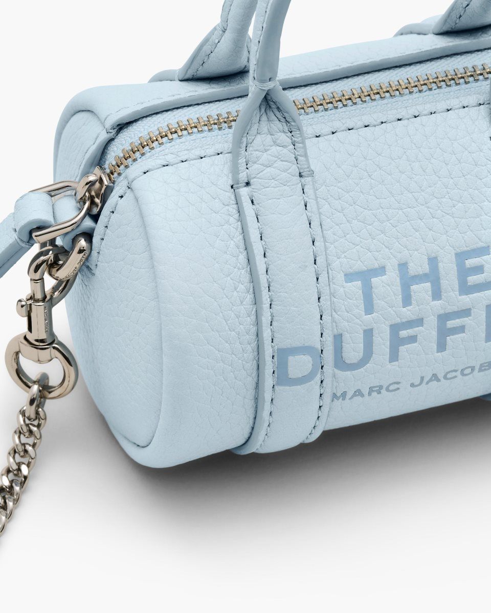 Marc Jacobs The Leather Nano Duffle Crossbody Blue | OZNRSV625