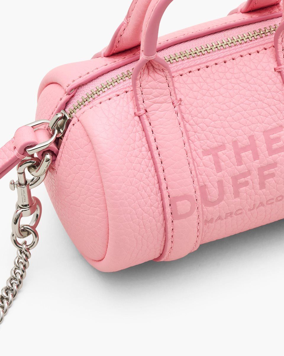 Marc Jacobs The Leather Nano Duffle Crossbody Pink | VKQFYE625