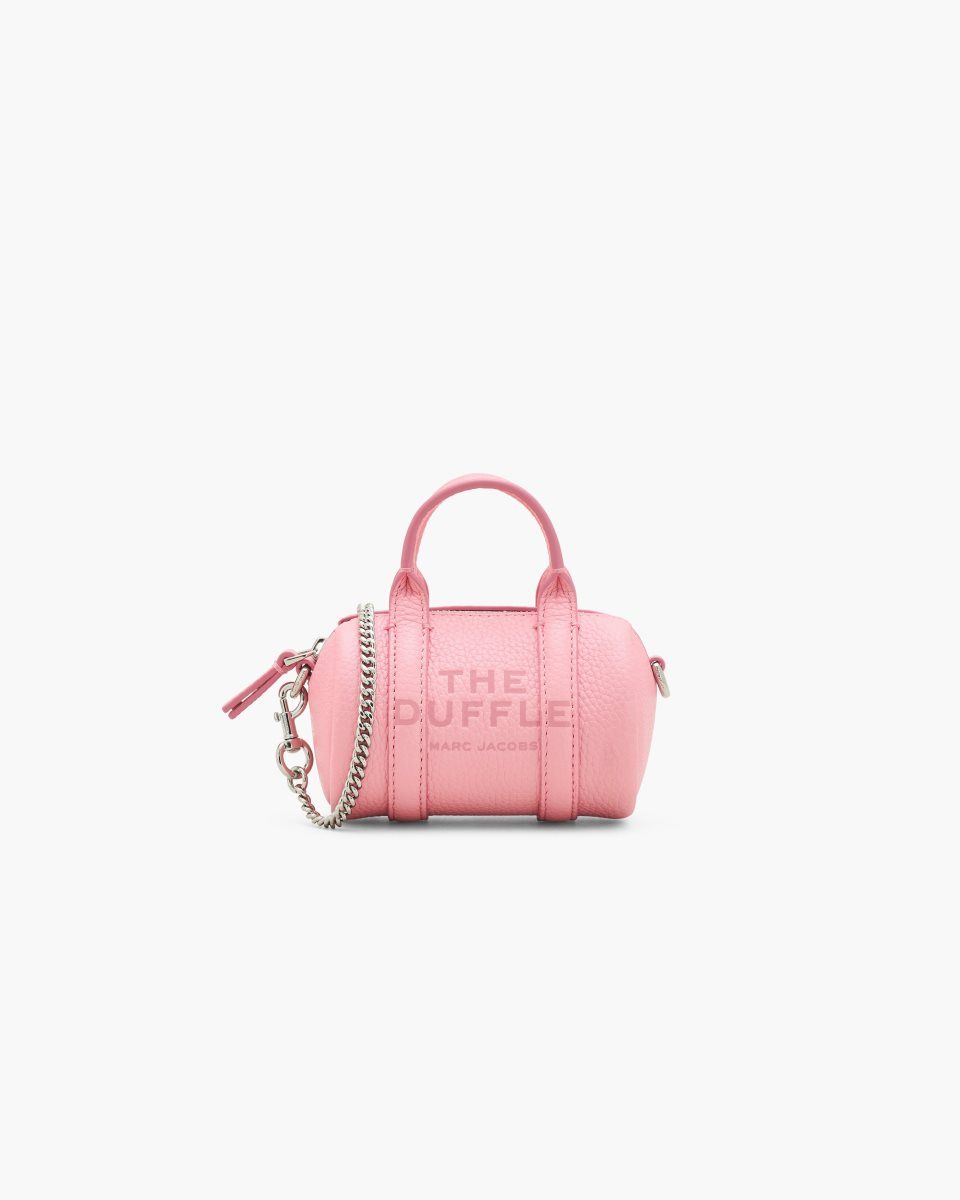 Marc Jacobs The Leather Nano Duffle Crossbody Pink | VKQFYE625