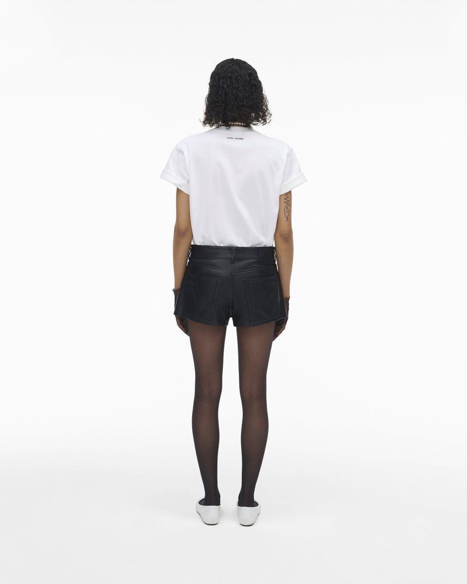 Marc Jacobs The Leather Skort Black | NBWYSL568