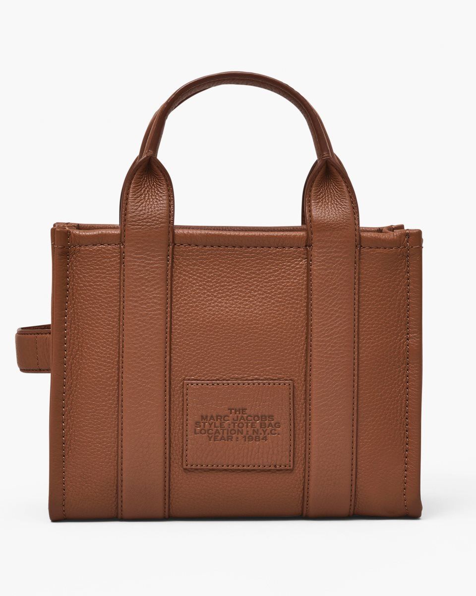 Marc Jacobs The Leather Small Tote Bag Argan Oil | BXCPTL165