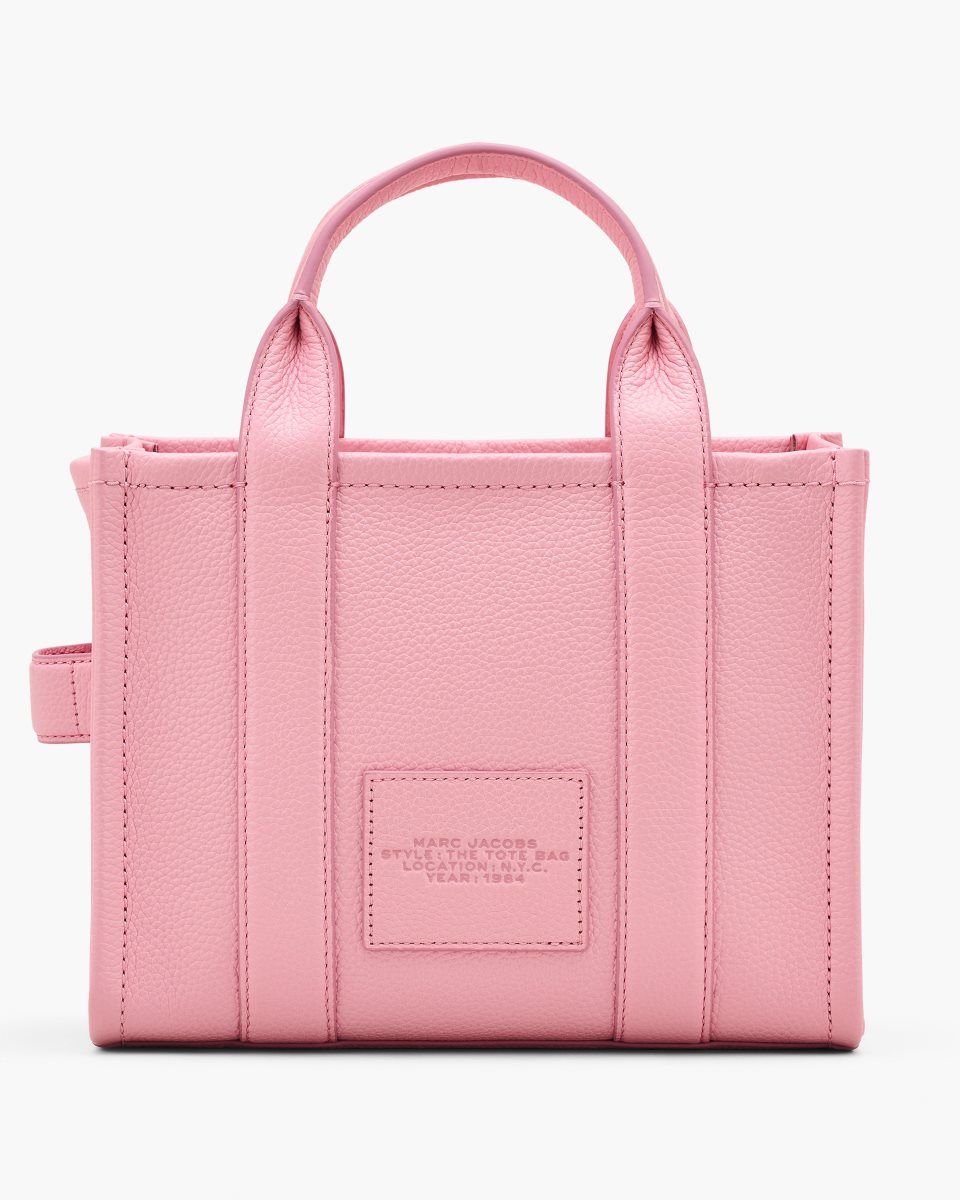 Marc Jacobs The Leather Small Tote Bag Pink | RUJXZV026