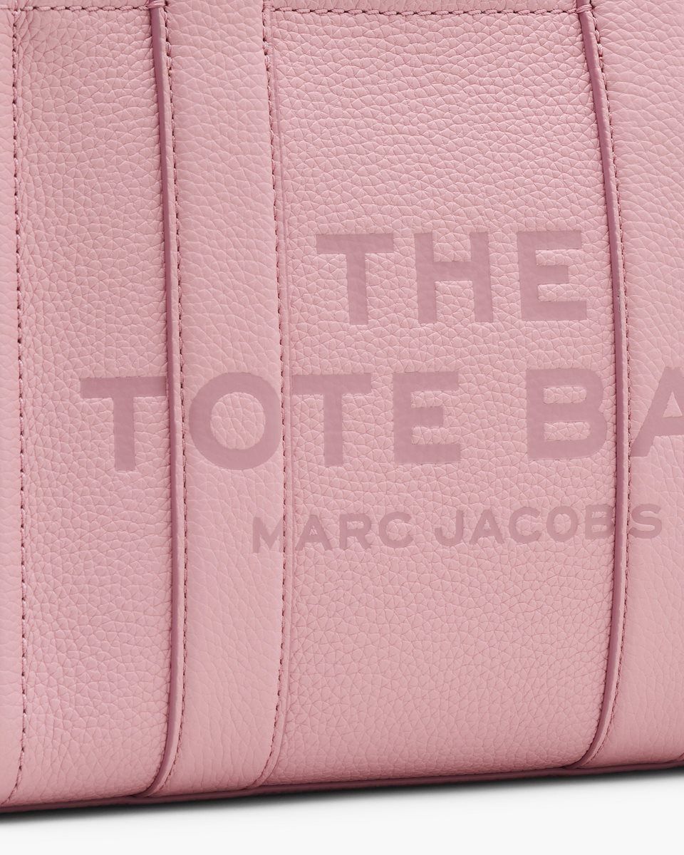 Marc Jacobs The Leather Small Tote Bag Pink | RUJXZV026