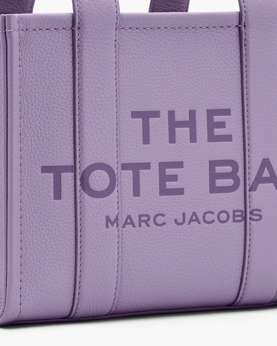 Marc Jacobs The Leather Small Tote Bag Purple | AEWQTO310