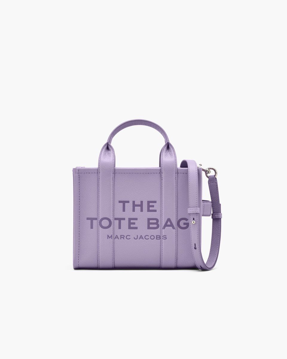 Marc Jacobs The Leather Small Tote Bag Purple | AEWQTO310