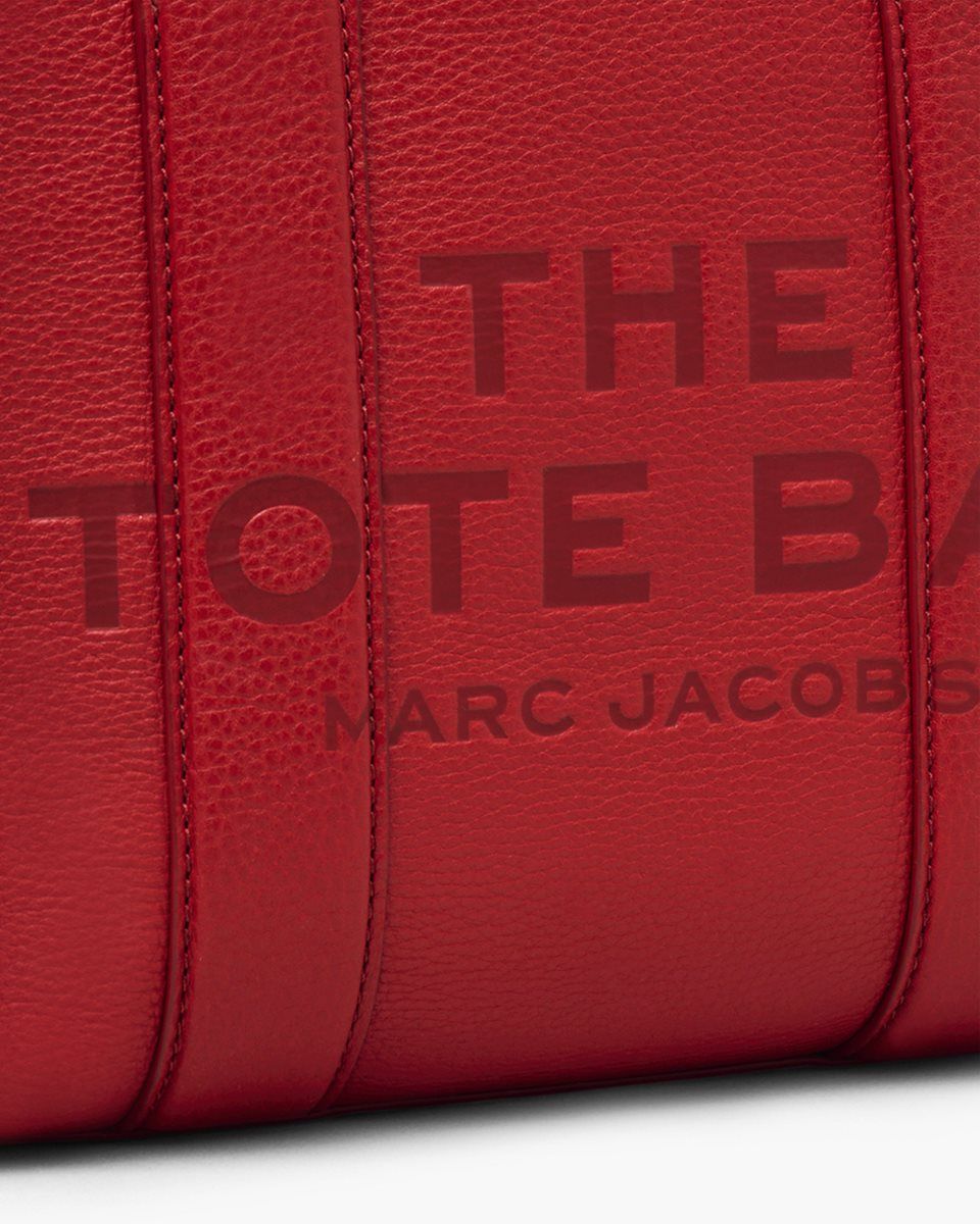 Marc Jacobs The Leather Small Tote Bag Red | WMSALF392