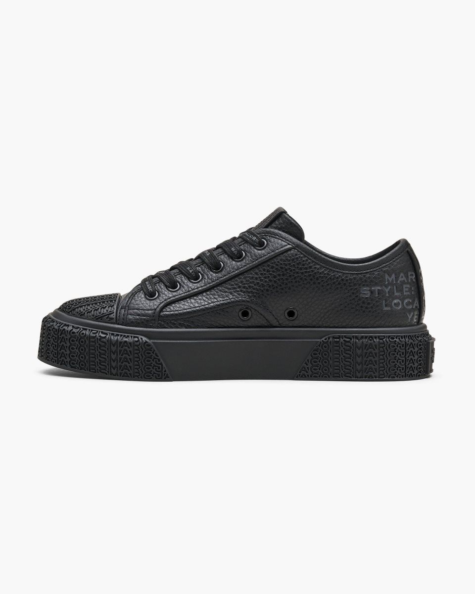 Marc Jacobs The Leather Sneaker Black | OXACQR186