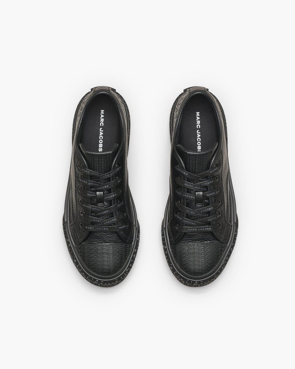 Marc Jacobs The Leather Sneaker Black | OXACQR186