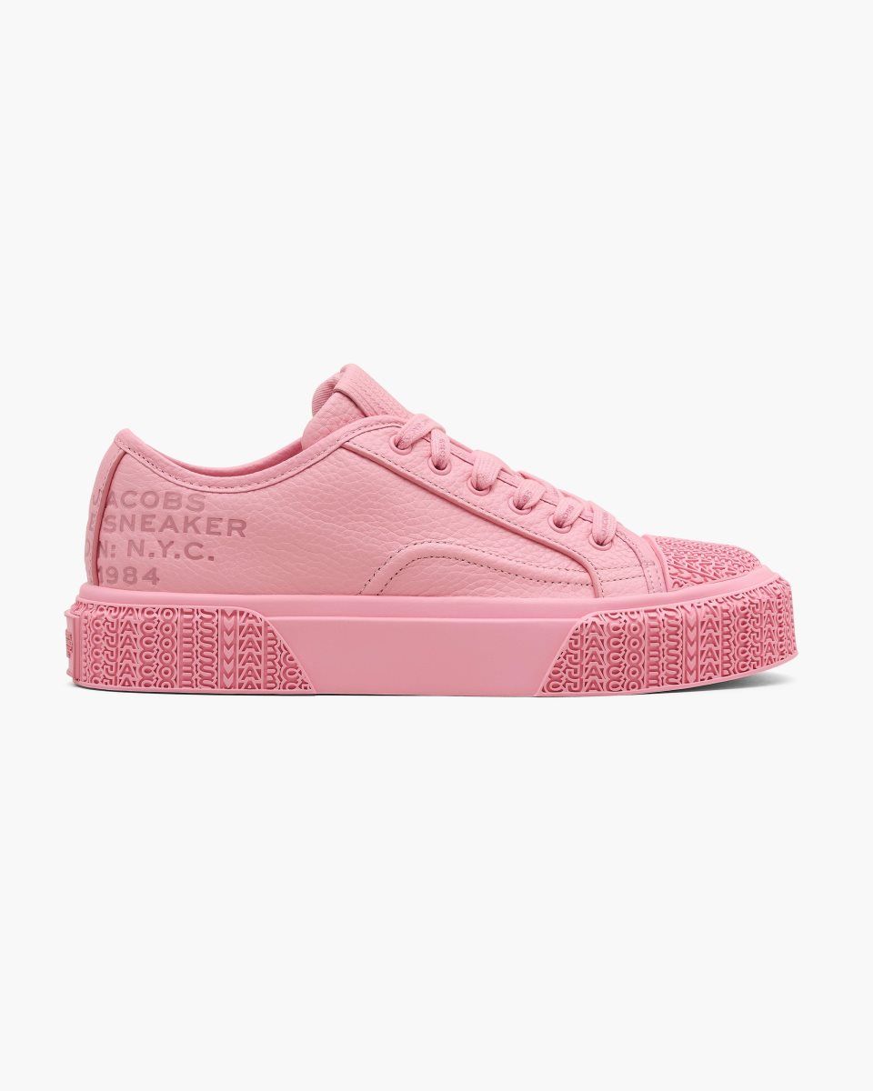 Marc Jacobs The Leather Sneaker Pink | MKUFEZ102