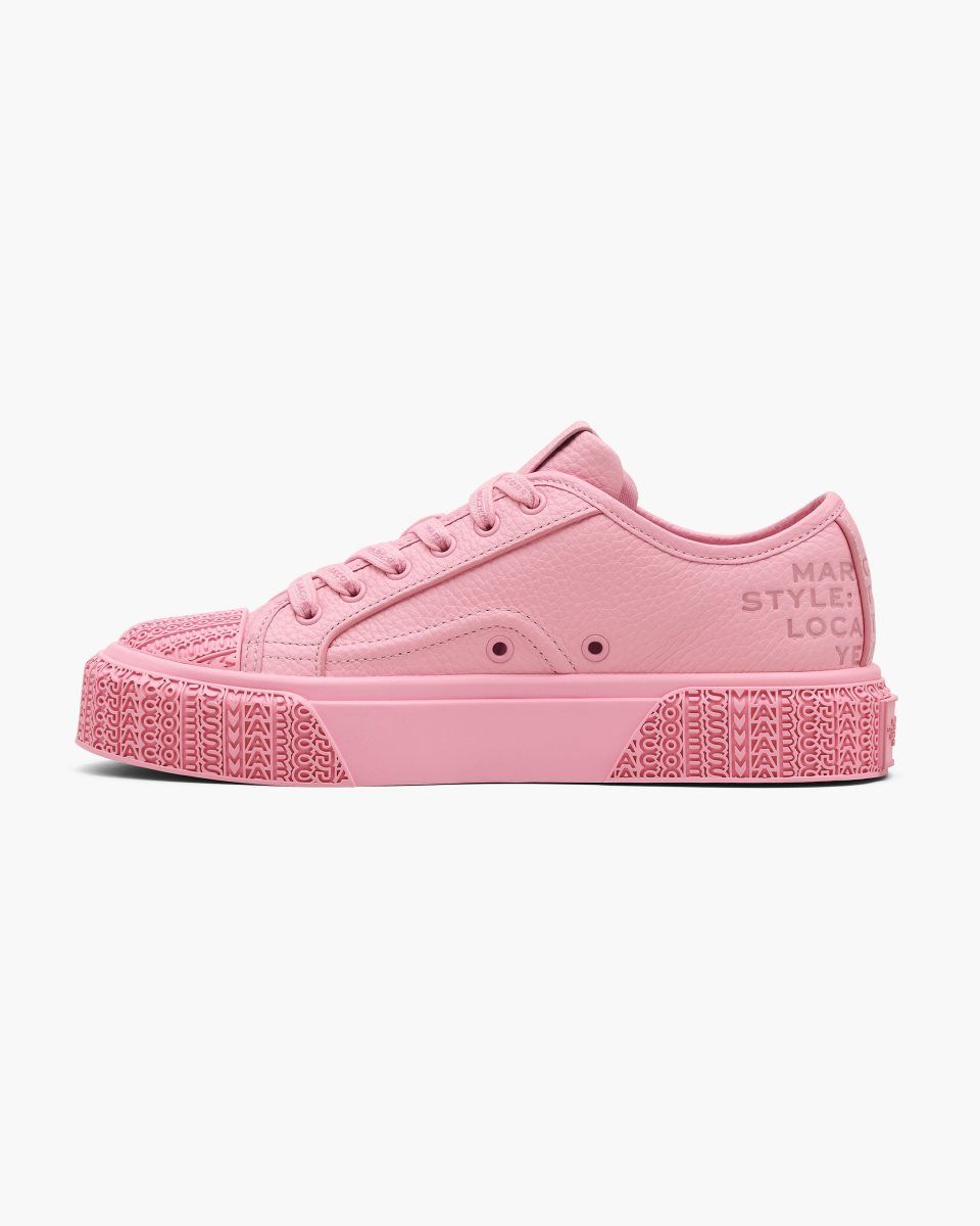 Marc Jacobs The Leather Sneaker Pink | MKUFEZ102