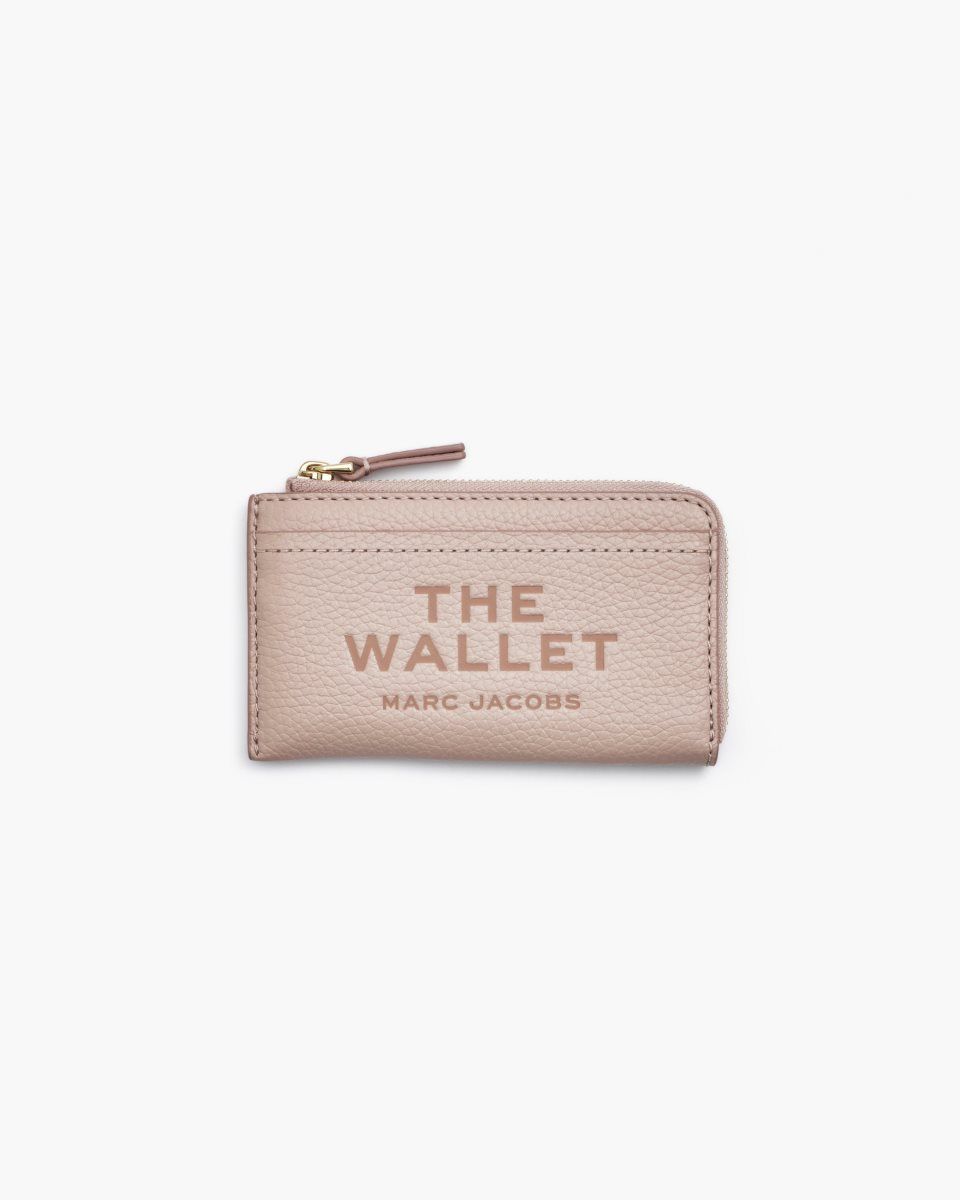 Marc Jacobs The Leather Top Zip Multi Wallet Rose | RICGON139