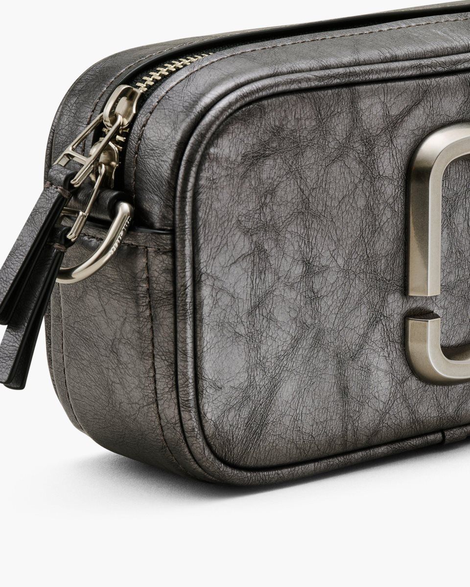 Marc Jacobs The Metallic Distressed Big Shot Dark Grey | HOIGPF049