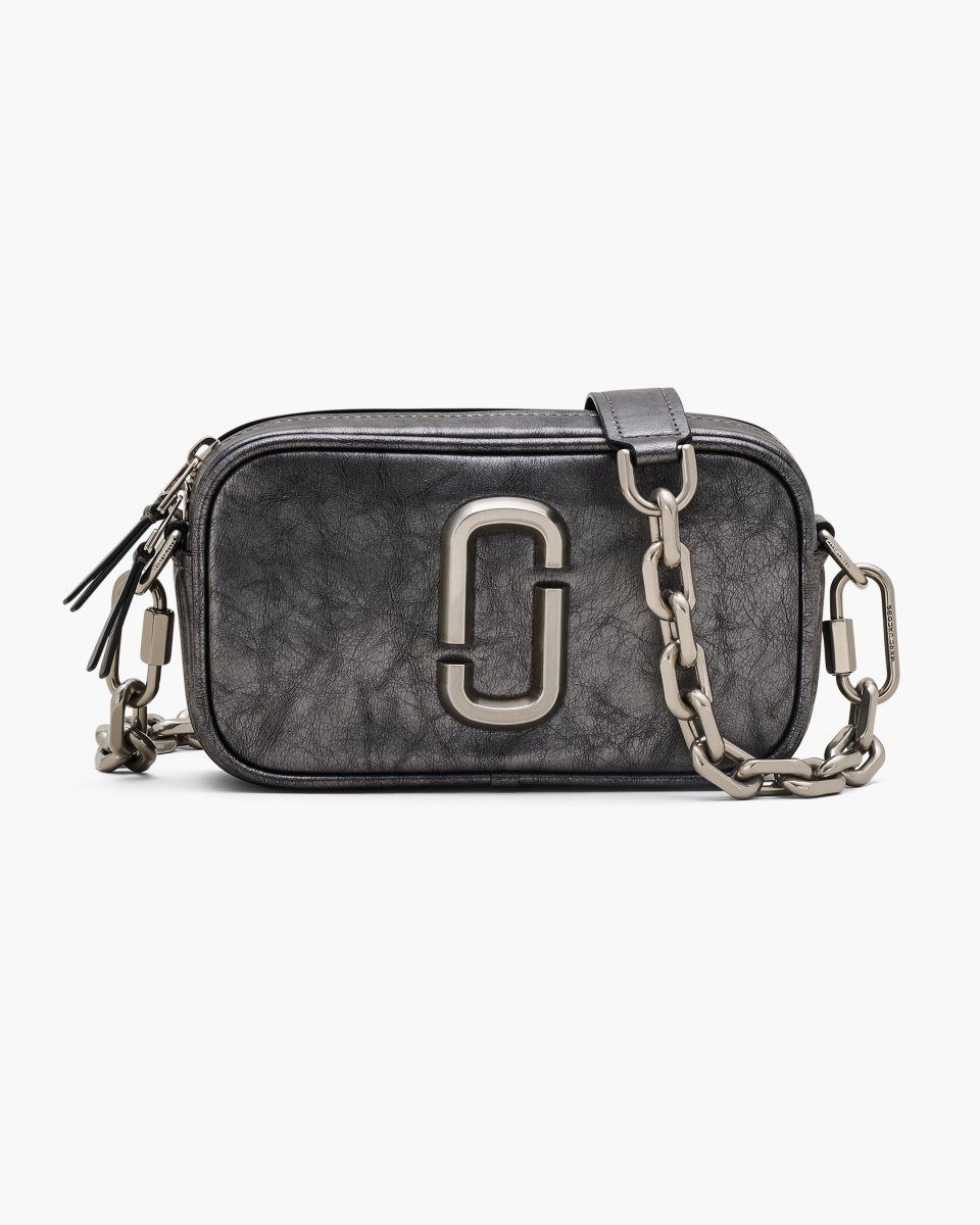 Marc Jacobs The Metallic Distressed Big Shot Dark Grey | HOIGPF049