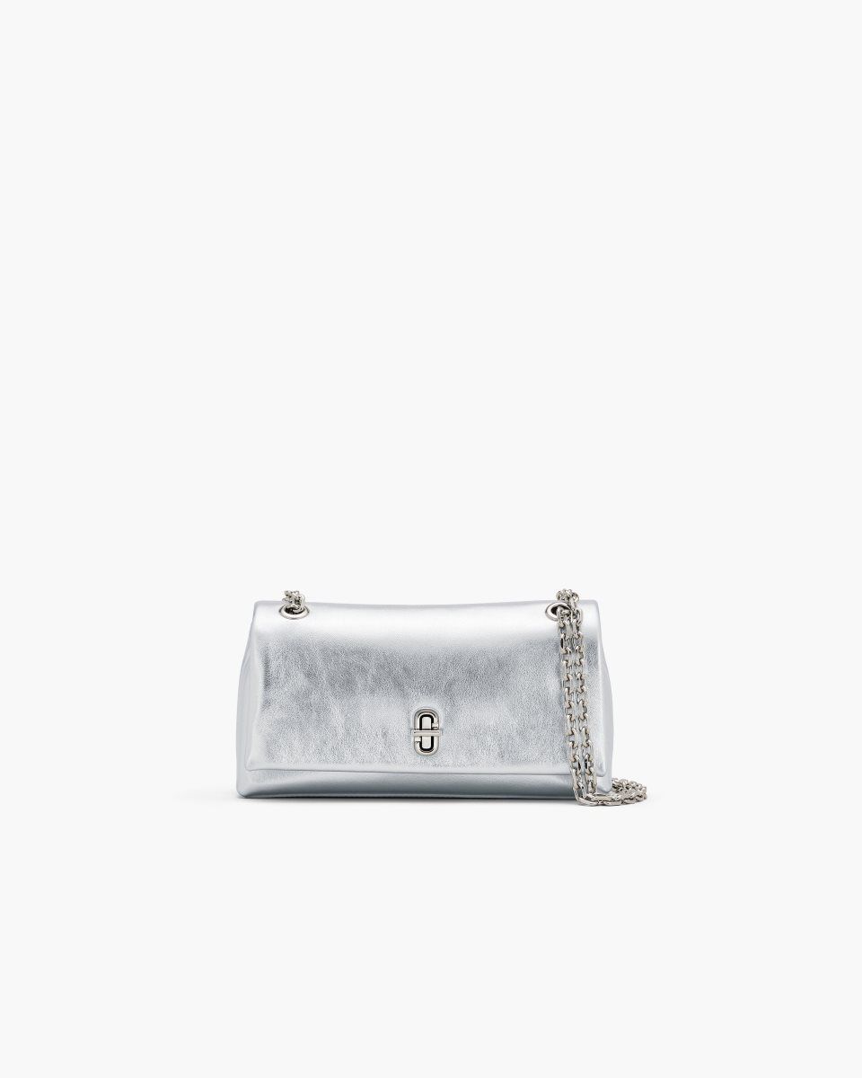 Marc Jacobs The Metallic Dual Chain Wallet Silver | KWZGET345