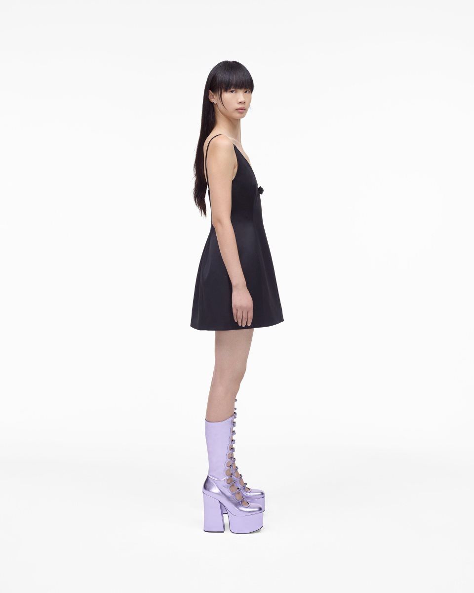 Marc Jacobs The Metallic Kiki Knee High Boot Purple | LTBJPS139