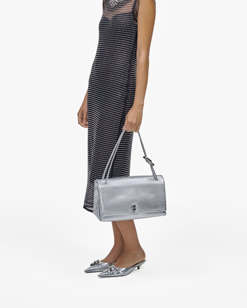 Marc Jacobs The Metallic Large Dual Bag Silver | IABKPR508