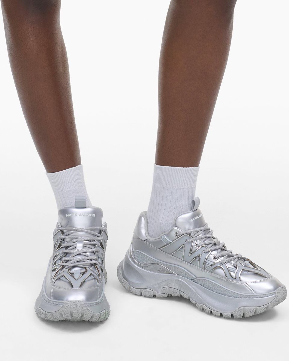 Marc Jacobs The Metallic Lazy Hiker Silver | WOYPFB753