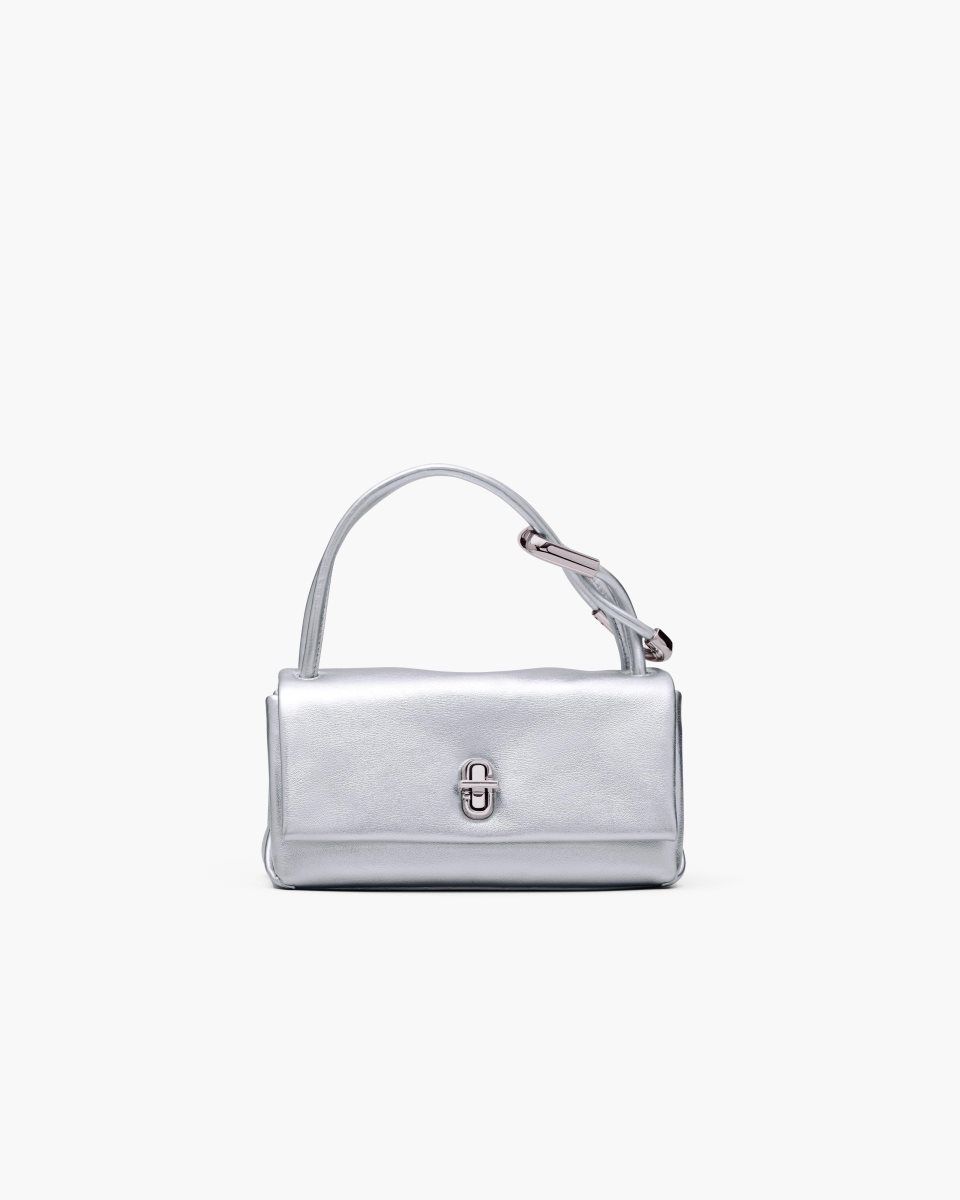 Marc Jacobs The Metallic Mini Dual Bag Silver | HWMXOY362