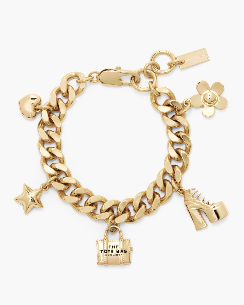 Marc Jacobs The Mini Icon Charm Bracelet Light Gold | WAYFSN295