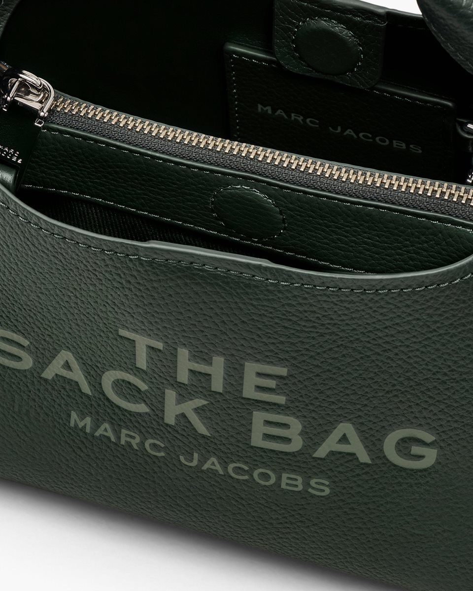 Marc Jacobs The Mini Sack Bag Dark Green | MRPWGF359