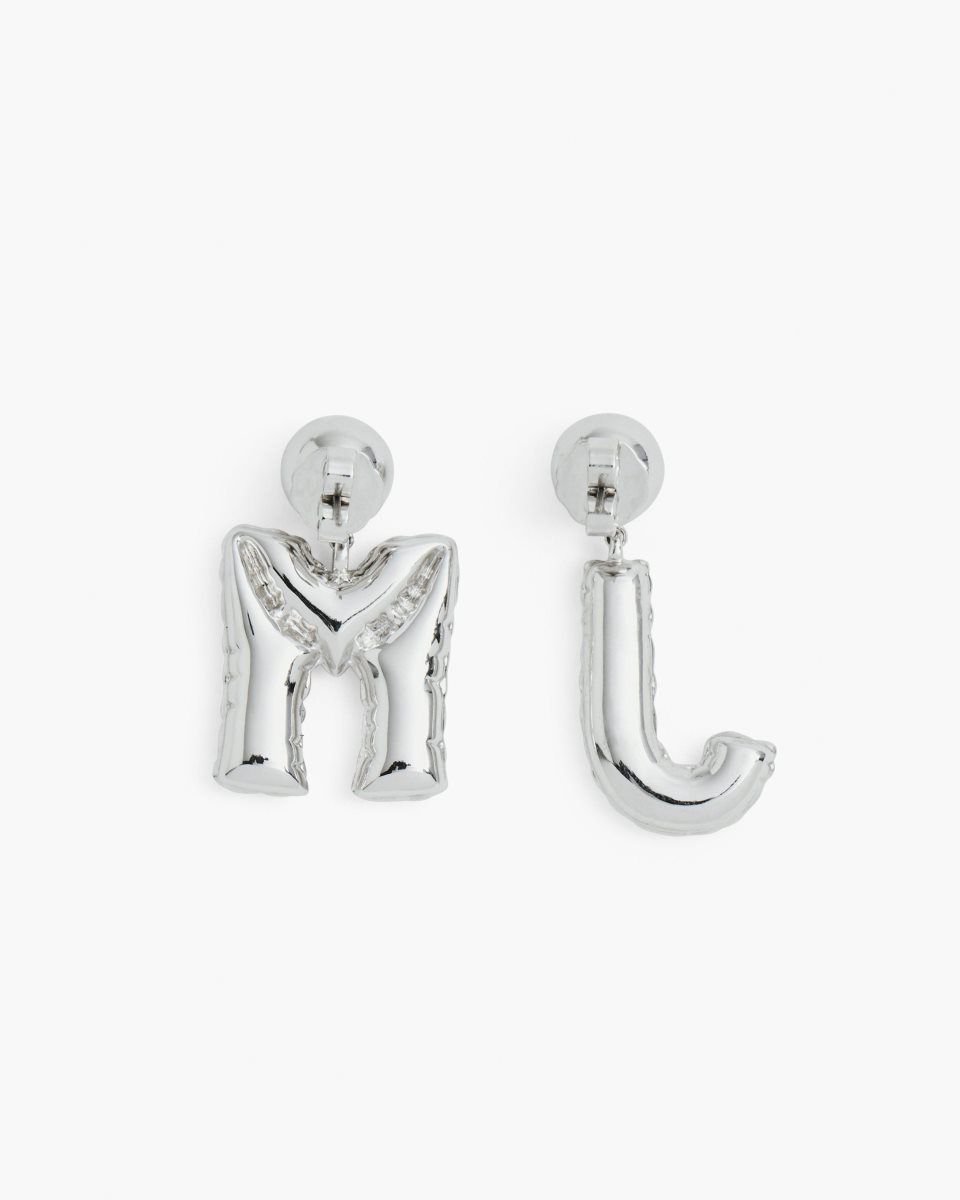 Marc Jacobs The Mj Balloon Earrings Silver | NPHQLS516