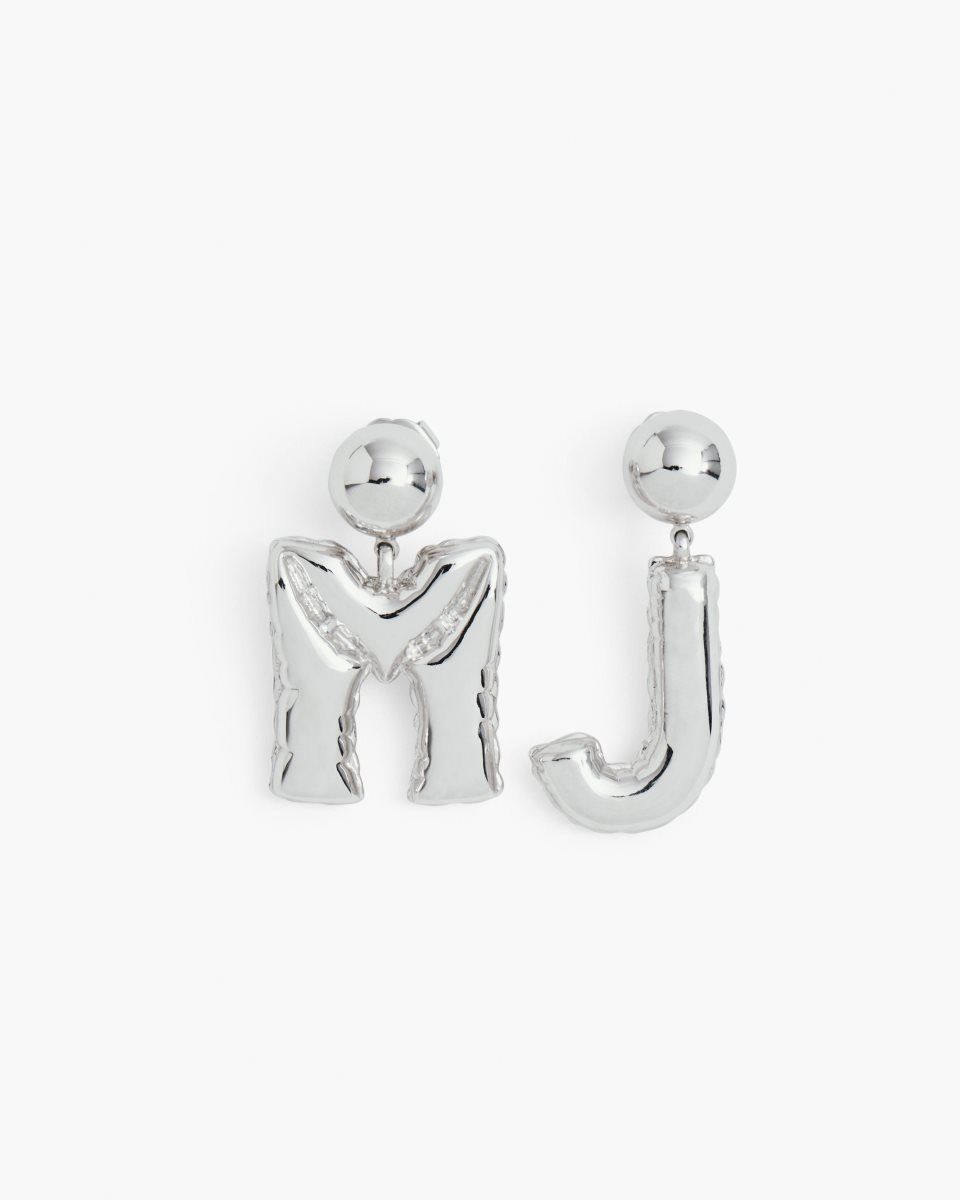 Marc Jacobs The Mj Balloon Earrings Silver | NPHQLS516