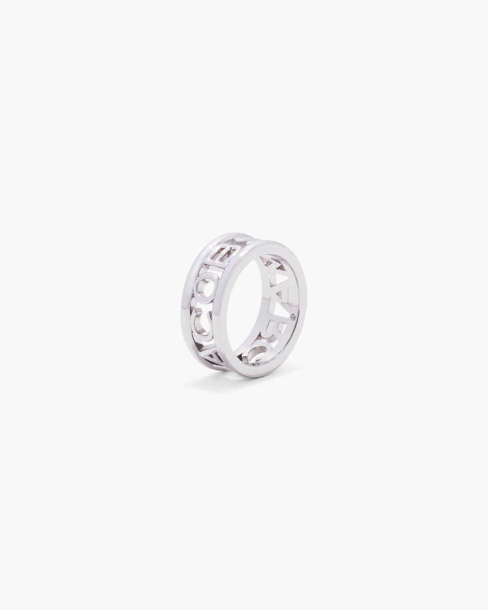 Marc Jacobs The Monogram Ring Silver | AUHMPX781