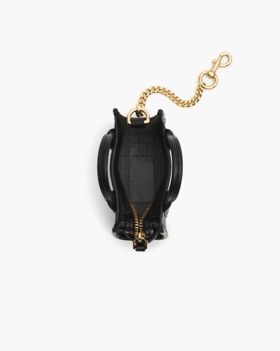 Marc Jacobs The Nano Tote Bag Charm Black | QBAPTO059