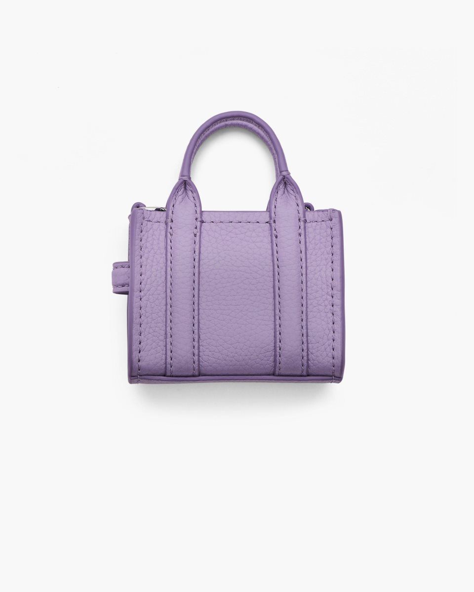 Marc Jacobs The Nano Tote Bag Charm Purple | IQXTVJ836