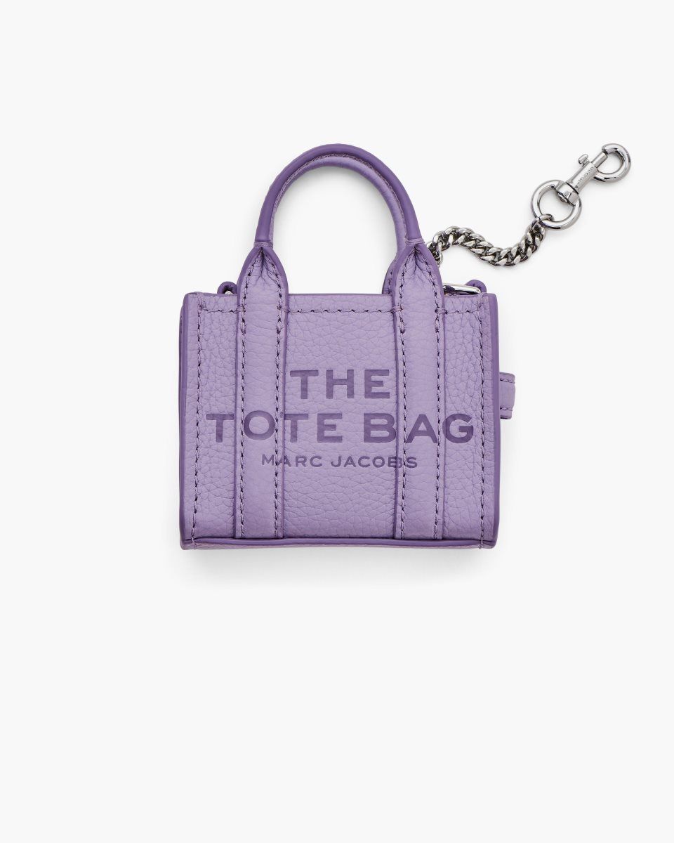 Marc Jacobs The Nano Tote Bag Charm Purple | IQXTVJ836