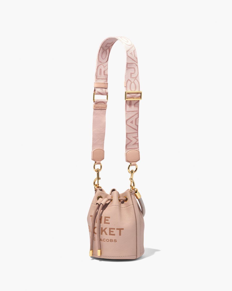 Marc Jacobs The Outline Logo Webbing Strap Rose Multicolor | HWZMNK187