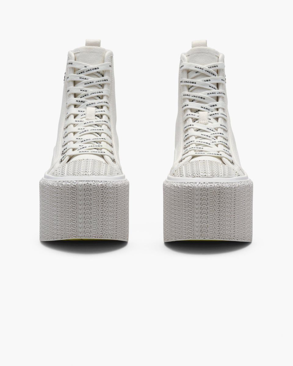 Marc Jacobs The Platform High Top Sneaker White | FTRPGN405