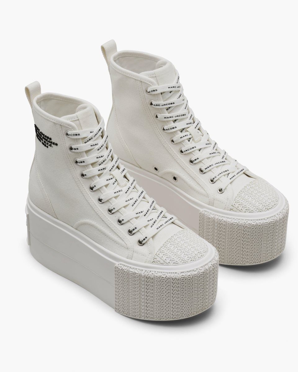 Marc Jacobs The Platform High Top Sneaker White | FTRPGN405