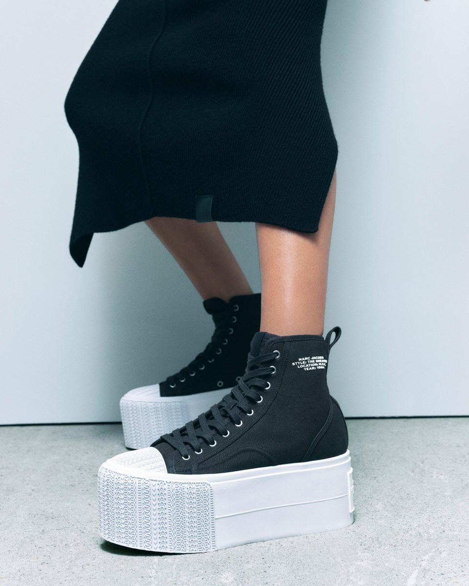 Marc Jacobs The Platform High Top Sneaker Black | KDNCFP701