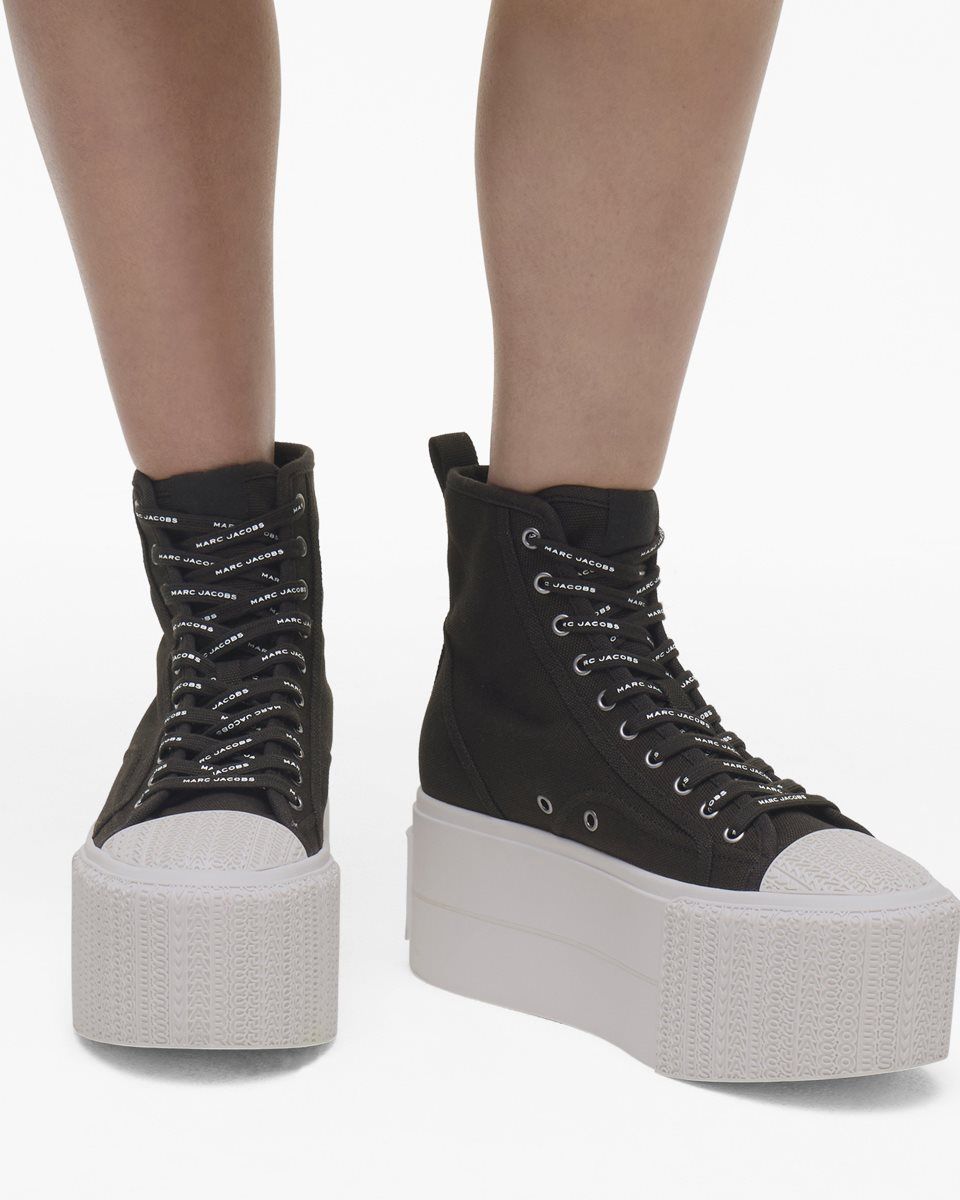 Marc Jacobs The Platform High Top Sneaker Black | KDNCFP701