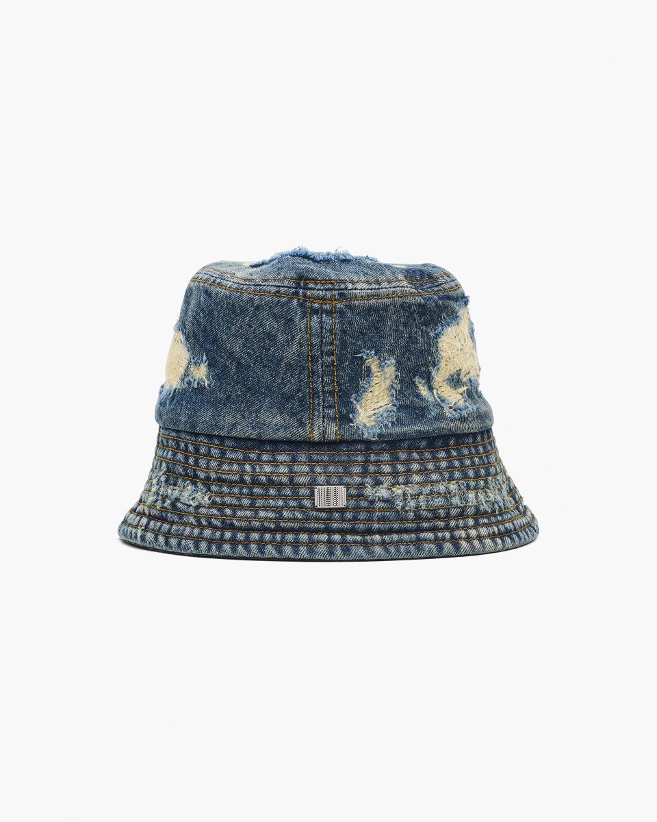 Marc Jacobs The Rip And Repair Bucket Hat Indigo | YTONIQ483