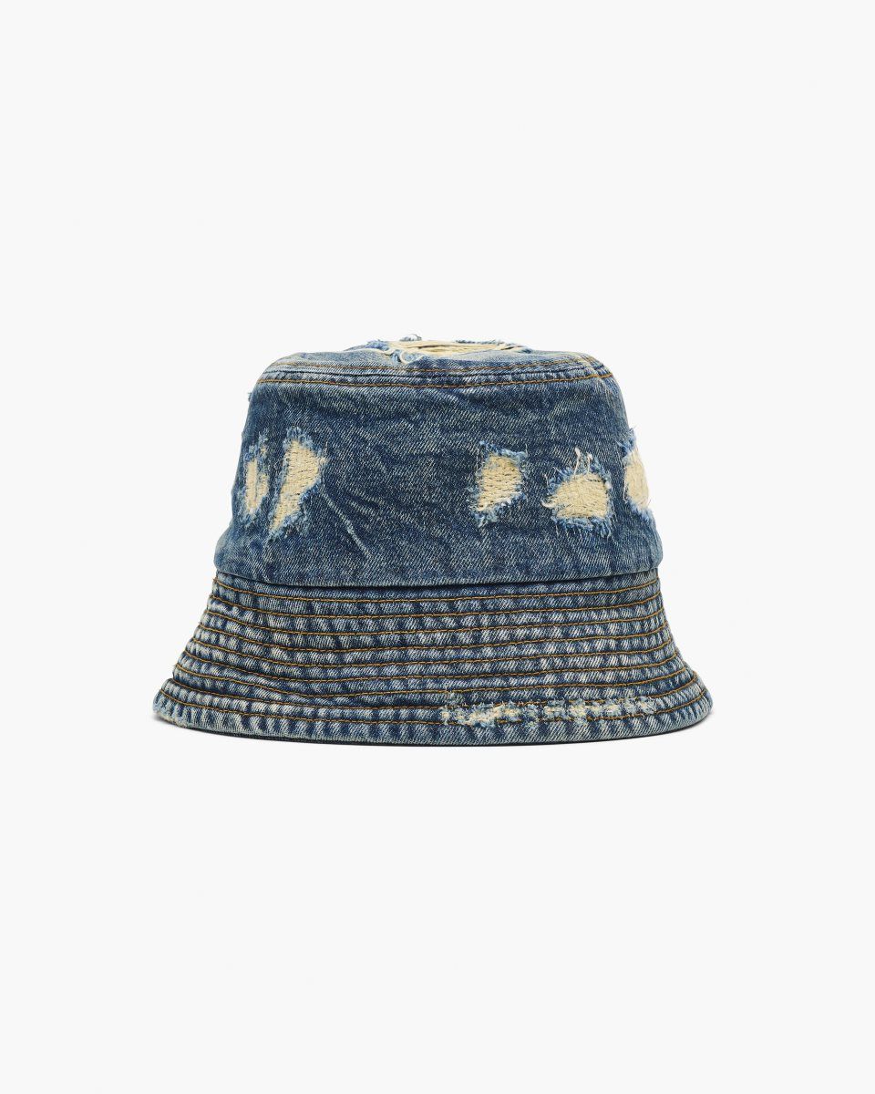 Marc Jacobs The Rip And Repair Bucket Hat Indigo | YTONIQ483