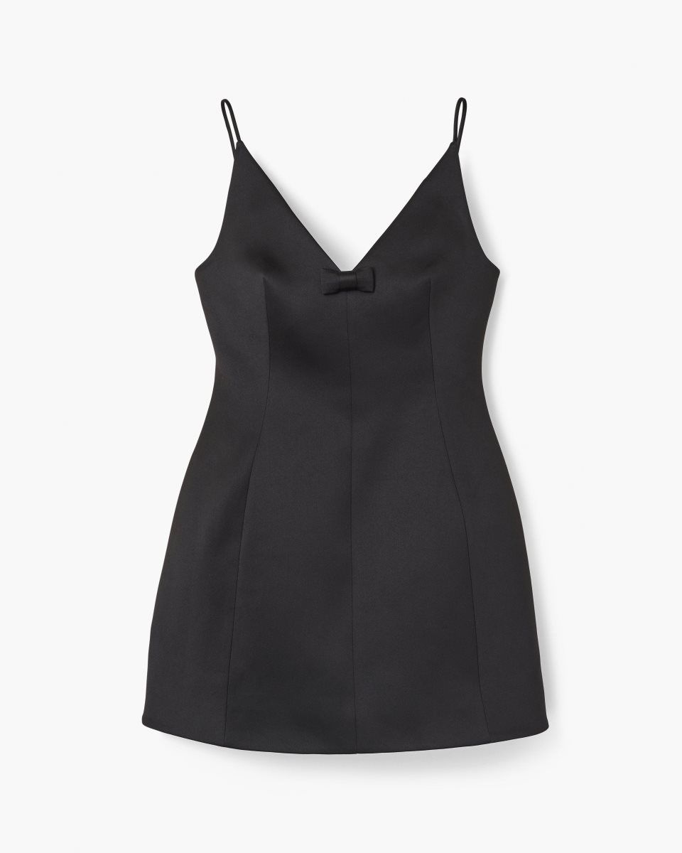 Marc Jacobs The Satin Bow Dress Black | DKYZOP397