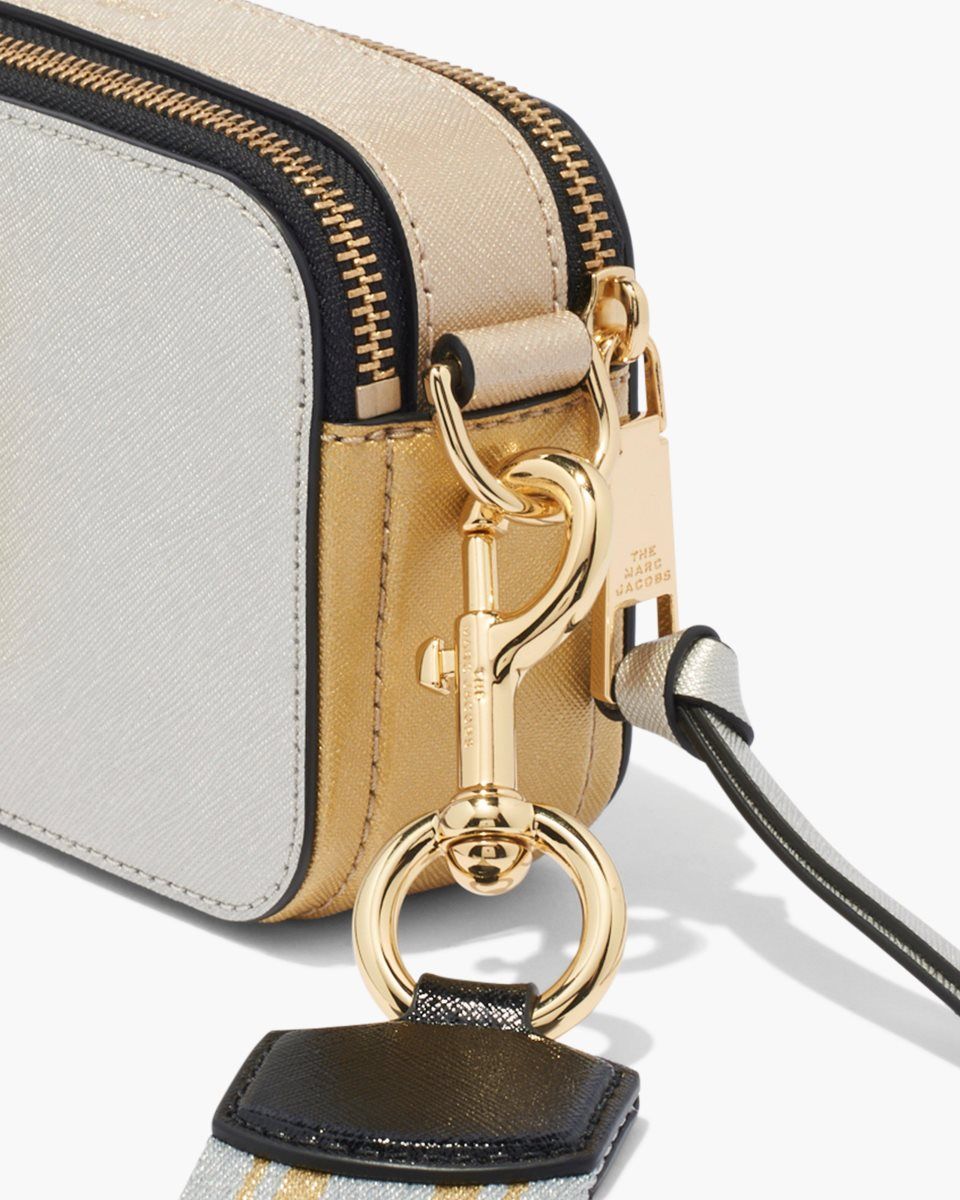 Marc Jacobs The Snapshot Metallic Platinum Multicolor | JKHPYT617